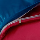 Set in seta satinata 4 pezzi 22 Momme | Toni blu