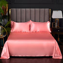 Set in seta satinata 4 pezzi 22 Momme | Toni rosati