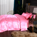 Set in seta satinata 4 pezzi 22 Momme | Toni rosati