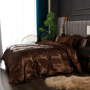 Set in seta satinata 4 pezzi 22 Momme | Toni neutri