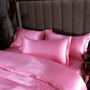 Set in seta satinata 4 pezzi 22 Momme | Toni rosati