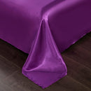 Set in seta satinata 4 pezzi 22 Momme | Toni viola