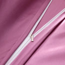 Set in seta satinata 4 pezzi 22 Momme | Toni viola