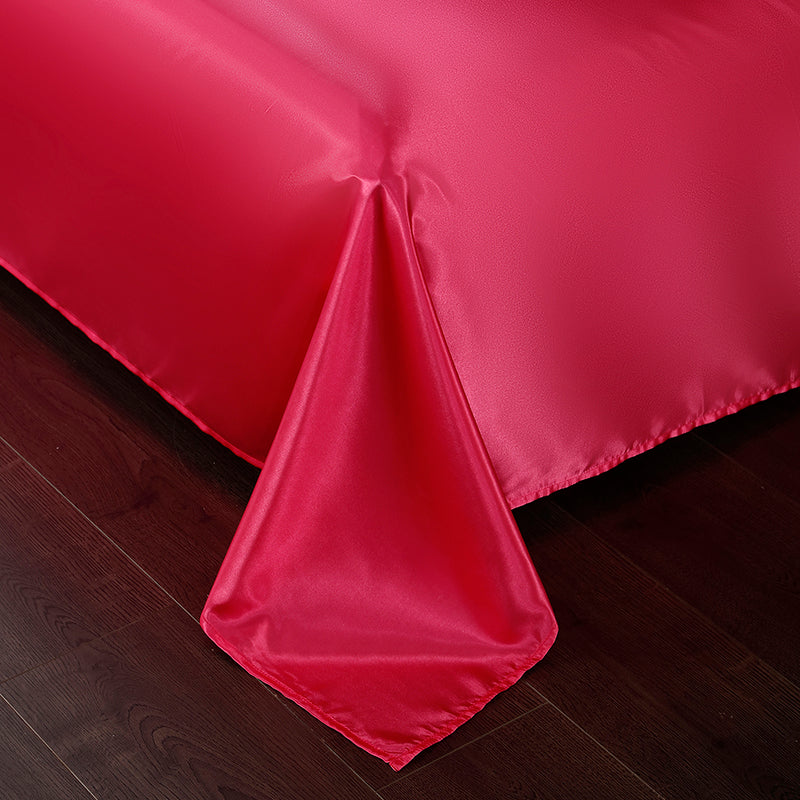 Set in seta satinata 4 pezzi 22 Momme | Toni blu