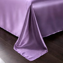 Set in seta satinata 4 pezzi 22 Momme | Toni viola