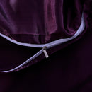 Set in seta satinata 4 pezzi 22 Momme | Toni viola