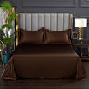 Set in seta satinata 4 pezzi 22 Momme | Toni neutri