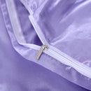 Set in seta satinata 4 pezzi 22 Momme | Toni viola