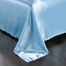 Set in seta satinata 4 pezzi 22 Momme | Toni blu