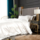 Set in seta satinata 4 pezzi 22 Momme | Toni neutri