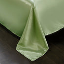 Set in seta satinata 4 pezzi 22 Momme | Toni di verde