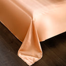 Set in seta satinata 4 pezzi 22 Momme | Toni di Rosso