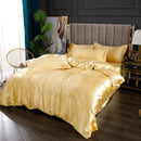 Set in seta satinata 4 pezzi 22 Momme | Toni neutri