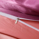 Set in seta satinata 4 pezzi 22 Momme | Toni viola