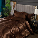 Set in seta satinata 4 pezzi 22 Momme | Toni neutri