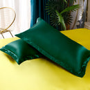 Set in seta satinata 4 pezzi 22 Momme | Toni di verde