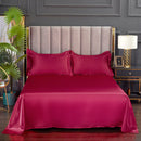 Set in seta satinata 4 pezzi 22 Momme | Toni di Rosso