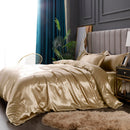 Set in seta satinata 4 pezzi 22 Momme | Toni neutri