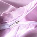 Set in seta satinata 4 pezzi 22 Momme | Toni viola