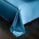 Set in seta satinata 4 pezzi 22 Momme | Toni blu