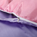 Set in seta satinata 4 pezzi 22 Momme | Toni viola