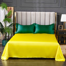 Set in seta satinata 4 pezzi 22 Momme | Toni di verde