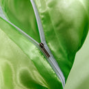 Set in seta satinata 4 pezzi 22 Momme | Toni di verde