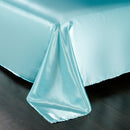 Set in seta satinata 4 pezzi 22 Momme | Toni blu