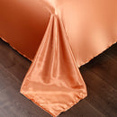 Set in seta satinata 4 pezzi 22 Momme | Toni di Rosso