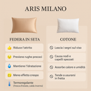 Federa in seta satinata 22 Momme