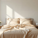 Set in seta satinata 4 pezzi 22 Momme | Toni lussuosi